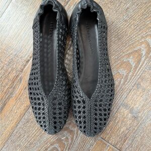 Freda Salvador Black Woven Loafers